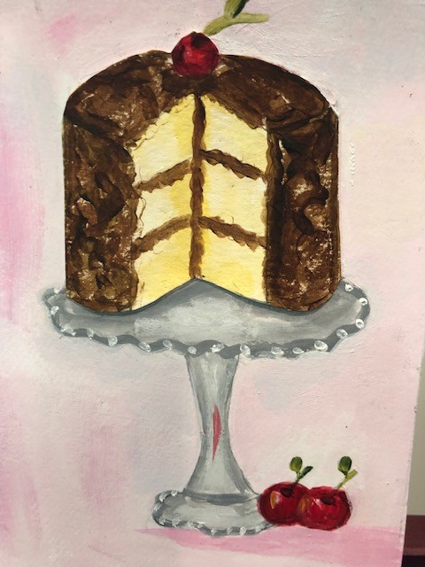 Paint a Cake on Canvas
