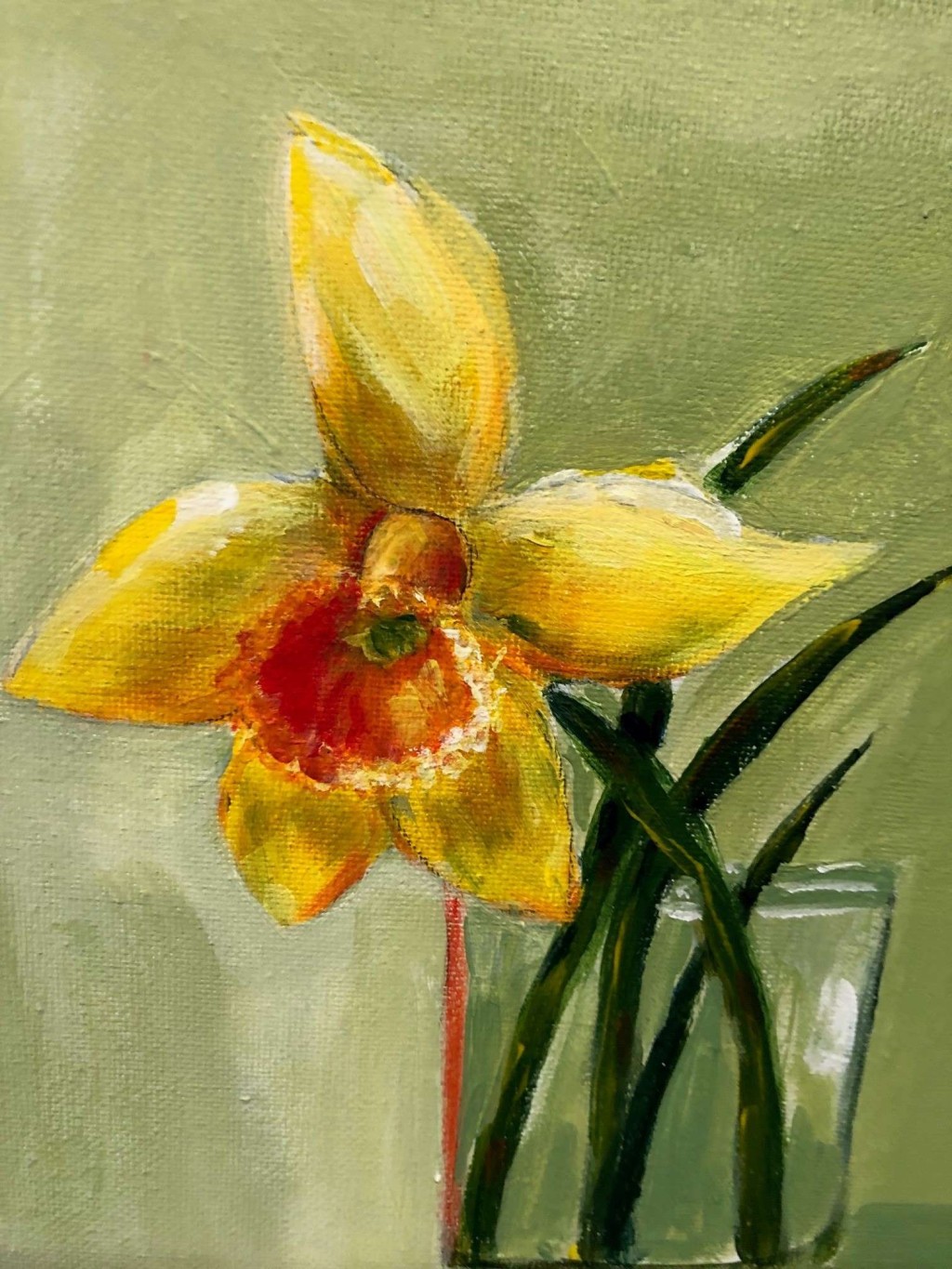 Spring Daffodil Painting