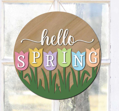 Springtime Door Sign
