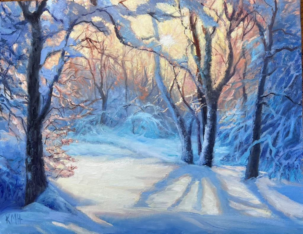 Paint a Holiday or Seasonal Winterscape