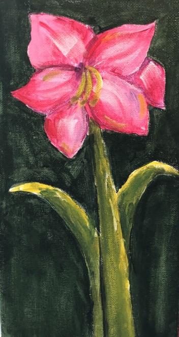 Amaryllis Painting