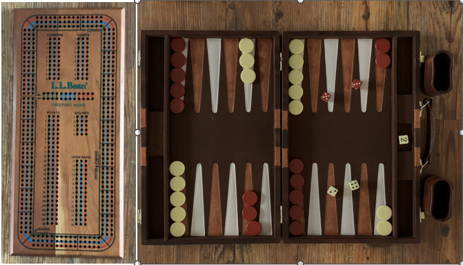 Backgammon and Cribbage