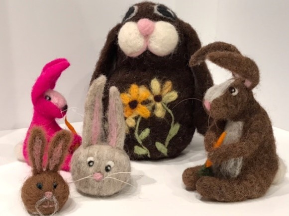 Felting Bunnies (April 3)