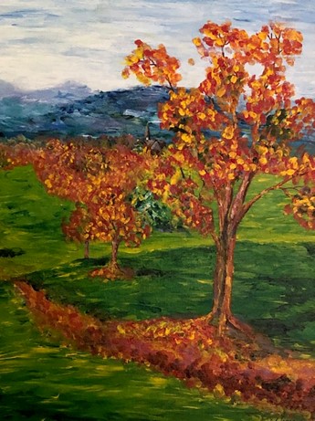 Impressionist Painting with Acrylics - October